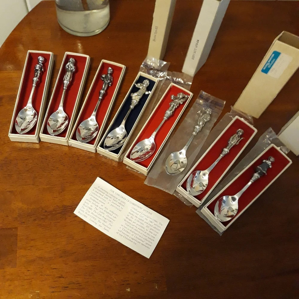 Christmas Reed and Barton Silverplate Spoons! 